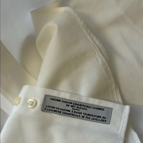 Saks Fifth Avenue Men's White Dress Shirt | Slim Fit | 17 36/37 - Picture 5 of 5